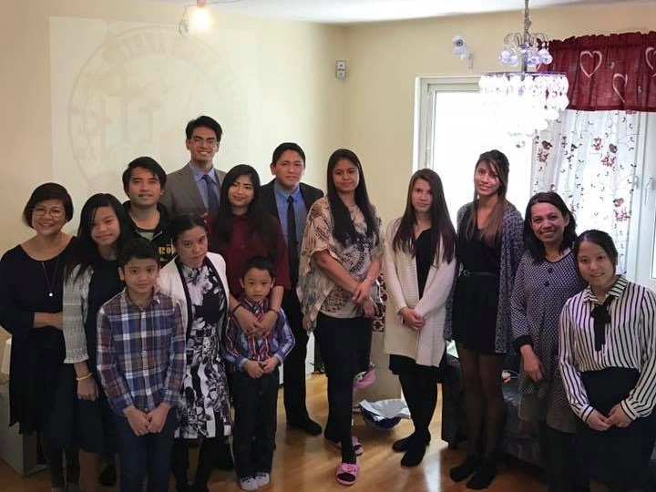 Church members meeting in a home